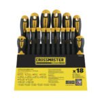 JUEGO DESTORNILLADORES X 18 PIEZAS CROSSMASTER 9940999