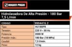 HIDROLAVADORA 150 BAR-2000W-DOWEN PAGIO-9994416.2 - Imagen 3