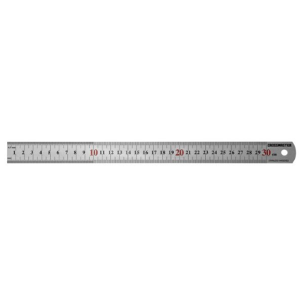 REGLA DE ACERO INOXIDABLE 30 CM CROSSMASTER 9932106