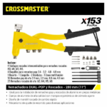REMACHADORA POP/ROSCADO 11 PULG. CROSSMASTER 9971024 - Imagen 2