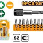 JUEGO DE 9 PZS - PUNTAS + BOQUILLA - INGCO AKSD0071