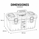 CAJA PLASTICA DE HERRAM XTRA-FORCE 16 PU CROSSMASTER 9930981 - Imagen 4