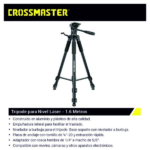 TRIPODE ALUMINIO PARA NIVEL LASER CROSSMASTER 9936193 - Imagen 3